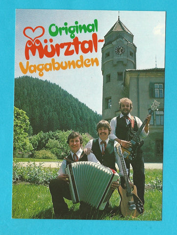 Autogrammkarte Original Mürztal - Vagabunden. Hannes Sapusek. St. Lorenzen im Mürztal, Klosterweg 3.