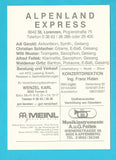 Autogrammkarte Alpenlandexpress. St. Lorenzen, Pogierstraße 75.