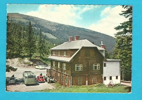 AK Alpengasthof Pfaffensattel. Passhöhe mit Stuhleck.