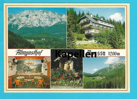 AK Kapellen. Almgasthof Moassa. Familie Ulm.