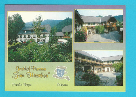 AK Kapellen an der Mürz. Gasthof Pension zum Hirschen. Familie Berger.