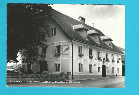 AK Kapellen an der Mürz. Gasthof u. Pension z. Hirschen.
