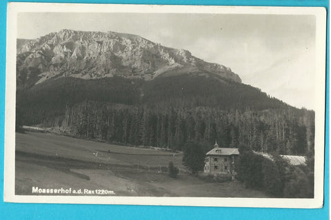 AK Moasserhof an der Rax. Rudolf Ulm. (1928) Kapellen.