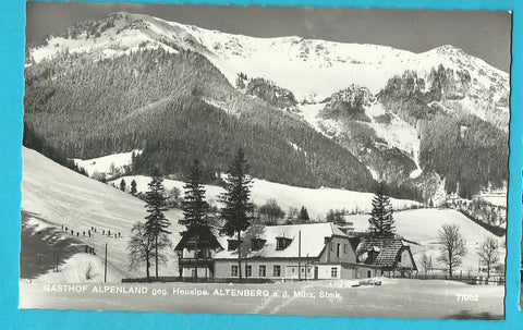 AK Altenberg an der Mürz. Gasthof Alpenland geg. Heualpe. (1961)