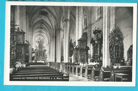 AK Neuberg an der Mürz. Inneres der Stiftskirche.