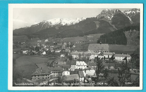 AK Neuberg an der Mürz gegen Schneealpe. (1956)