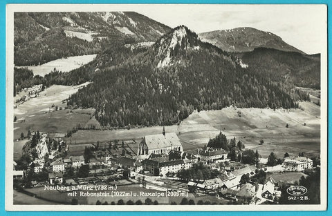 AK Neuberg an der Mürz mit Rabenstein u. Raxalpe. (1934-35)