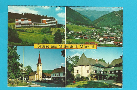 AK Grüsse aus Mitterdorf, Mürztal.