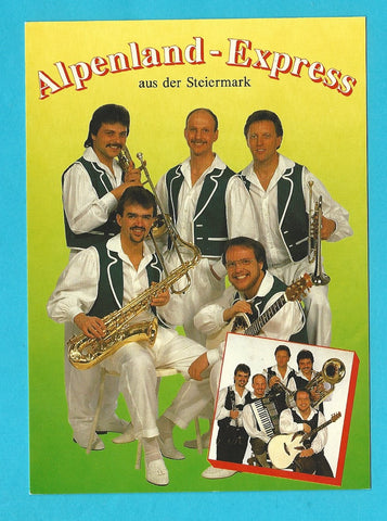 AK Alpenland-Express. Willi Muster, Erich Vallant, Adi Gerold, Christian Schlacher, Waldemar Gritz. Kapfenberg, St. Michael.