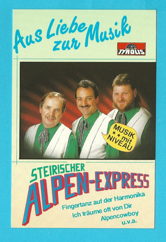 AK Steirischer Alpen-Express. Johann Fiedler, Werner Löscher, Alfred Hollerer. Kapfenberg.