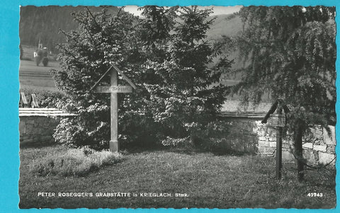 AK Peter Rosegger's Grabstätte in Krieglach.