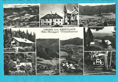 AK Gruss aus Krieglach. Peter Rosegger's Waldheimat. (1959)