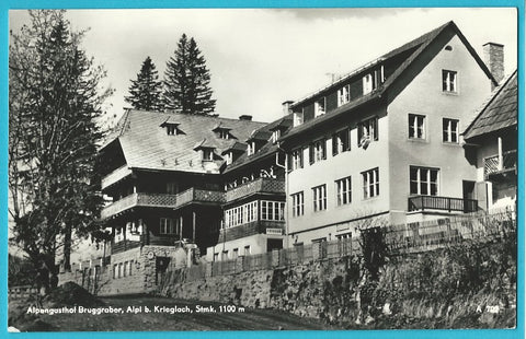AK Alpl bei Krieglach. Alpengasthof Bruggraber.