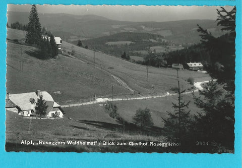 AK Alpl. Roseggers Waldheimat. Blick zum Gasthof Roseggerhof.
