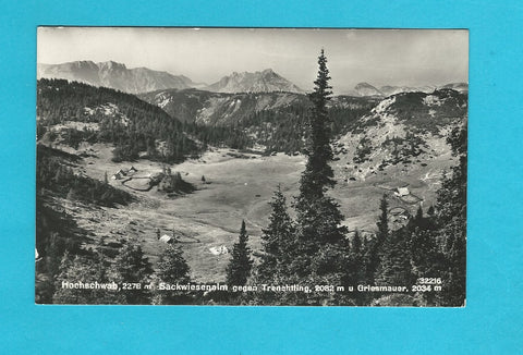 AK Hochschwab. Sackwiesenalm gegen Trenchtling u. Griesmauer. (1941)