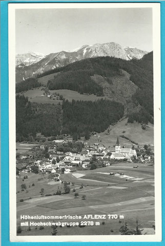 AK Aflenz mit Hochschwabgruppe.