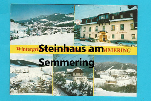 AK Wintergrüße aus Steinhaus am Semmering.