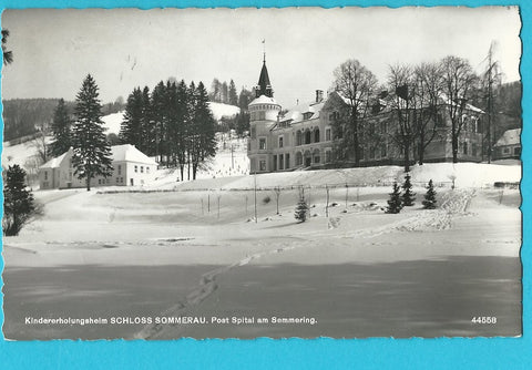 AK Kindererholungsheim Schloss Sommerau. Spital am Semmering. (1955)