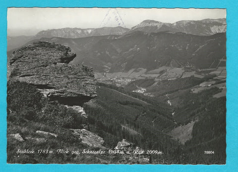 AK Stuhleck. Blick geg. Schneealpe u. Rax. (1967)
