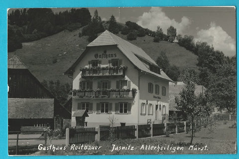 AK Allerheiligen Mürzt. Jasnitz. Gasthaus Reitbauer.