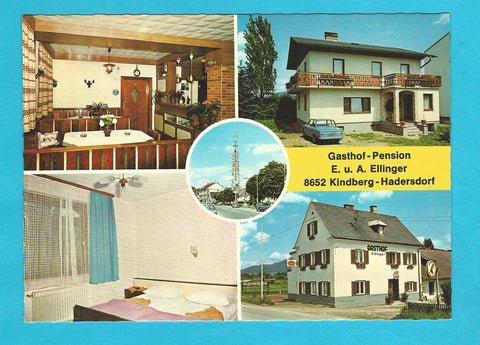AK Kindberg-Hadersdorf. Gasthof-Pension E. u. A. Ellinger.