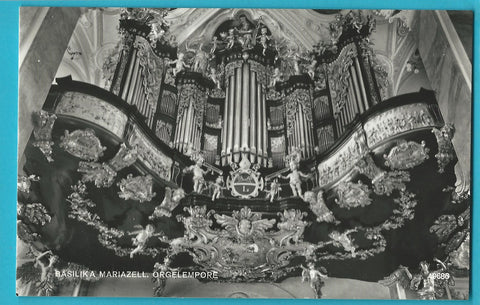 AK Basilika Mariazell. Orgelempore. (1959)