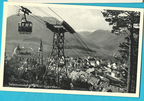 AK Seilschwebebahn. Mariazell-Bürgeralpe.
