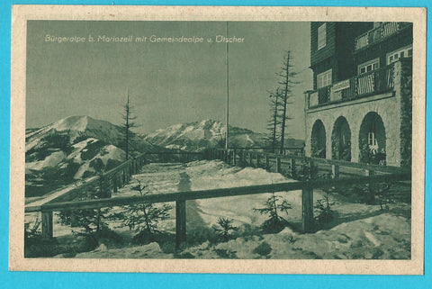 AK Bürgeralpe b. Mariazell mit Gemeindealpe u. Ötscher.