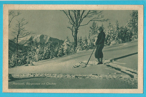 AK Mariazell. Bürgeralpe mit Ötscher.