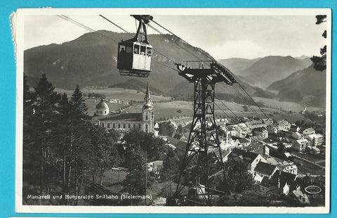 AK Mariazell und Bürgeralpe Seilbahn. (1932-33)