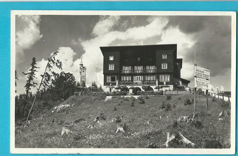 AK Berghotel Bürgeralpe. Besitzer Karl Stenitzer.