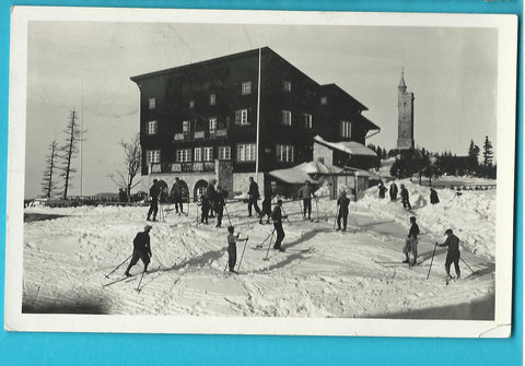 AK Berghotel Bürgeralpe. Besitzer Karl Stenitzer.