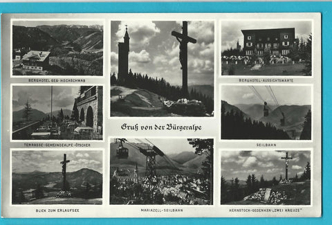 AK Gruß von der Bürgeralpe. (1961)