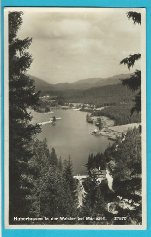 AK Hubertussee in der Walster bei Mariazell. (1930)