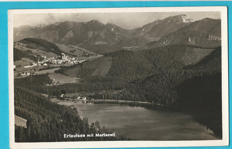 AK Erlaufsee mit Mariazell. (1940)