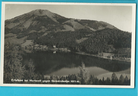 AK Erlaufsee bei Mariazell gegen Gemeindealpe. (1931)