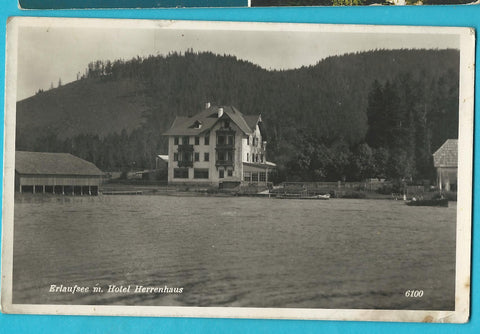 AK Erlaufsee m. Hotel Herrenhaus. (1939)