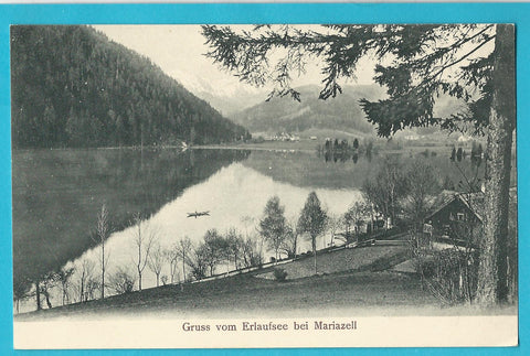 AK Gruss vom Erlaufsee bei Mariazell.