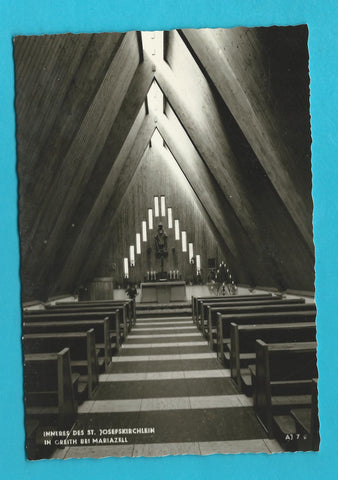 AK Greith/Mariazell. Inneres des St. Josefskirchlein.