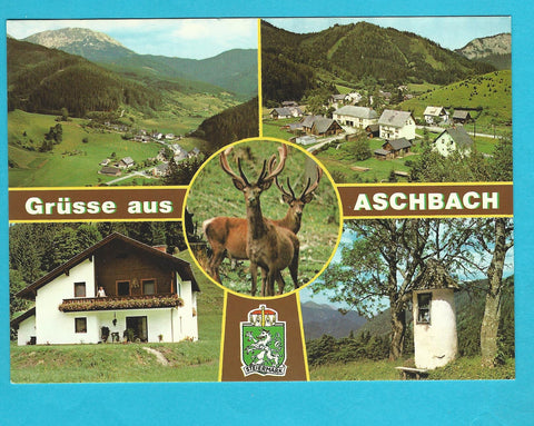 AK Grüsse aus Aschbach.