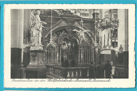 AK Gnadenaltar in der Wallfahrtskirche Mariazell. (1929)