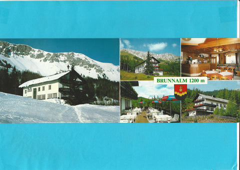 Doppel-AK Brunnalm. Alpengasthof Scheikl. Groß Veitsch.