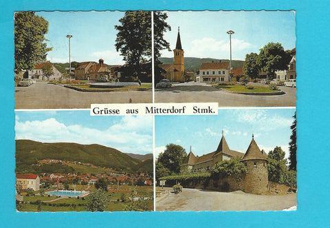 AK Grüsse aus Mitterdorf.