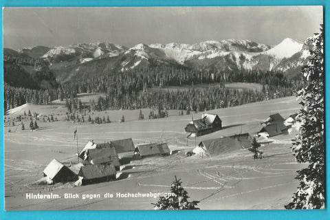 AK Hinteralm. Blick gegen die Hochschwabgruppe.