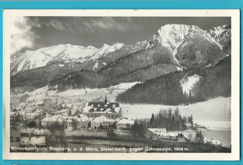 AK Neuberg an der Mürz gegen Schneealpe.