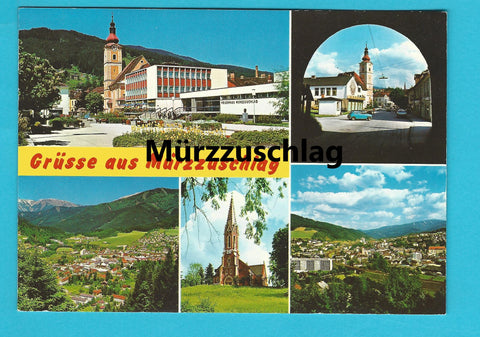 AK Grüsse aus Mürzzuschlag.