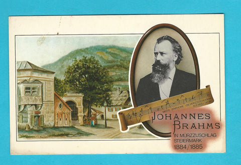 AK Johannes Brahms in Mürzzuschlag.