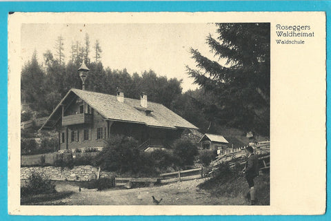AK Roseggers Waldheimat. Waldschule. (1934)
