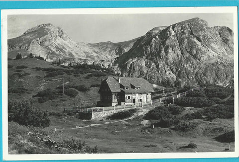 AK Hochschwab. Sonnschienhütte mit dem Ebenstein.