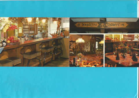 Doppel-AK Tragöß-Oberort. Restaurant Zum Schiffskoch. Norbert Merl.